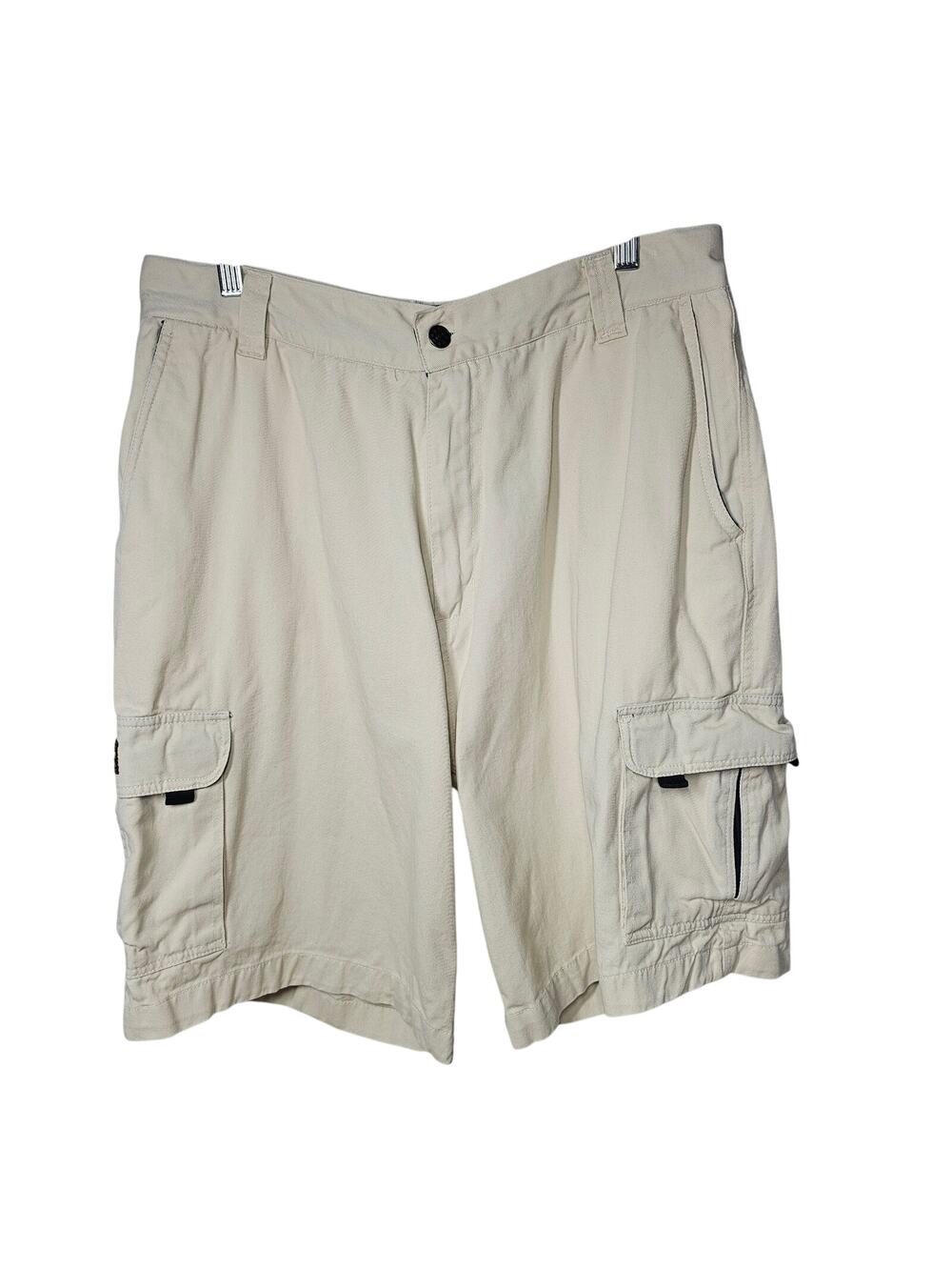 Panama Jack VTG Men's Cream Cargo Shorts Size 36